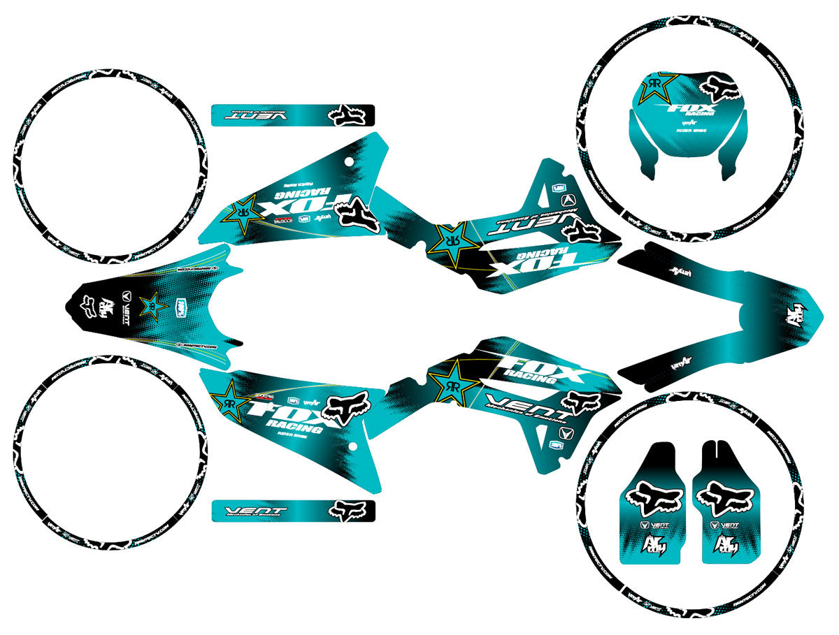 Graphics kit Vent Baja 50cc 2023-2024 Army Fox | motorcycle stickers | 50cc customization | armysctv