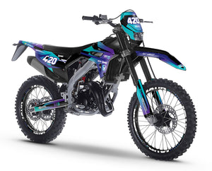Kit déco Vent Baja 50cc 2023-2024 Blast | autocollants moto | personnalisation 50cc | armysctv