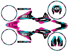 Kit déco Vent Baja 50cc 2023-2024 Finder | autocollants moto | personnalisation 50cc | armysctv