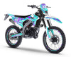Graphics kit Vent Baja 50cc 2023-2024 MX Sky | motorcycle stickers | 50cc customization | armysctv