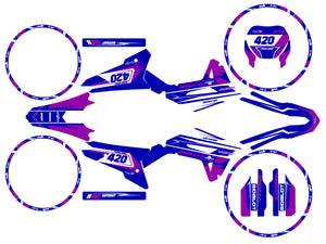 Kit déco Vent Baja 50cc 2023-2024 Ninesky | autocollants moto | personnalisation 50cc | armysctv