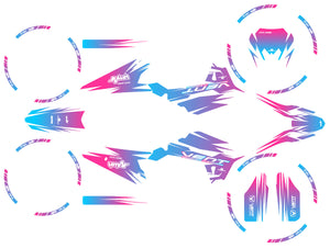 Kit déco Vent Baja 50cc 2023-2024 X-Fast | autocollants moto | personnalisation 50cc | armysctv