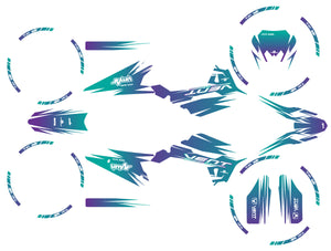 Kit déco Vent Baja 50cc 2023-2024 X-Fast | autocollants moto | personnalisation 50cc | armysctv