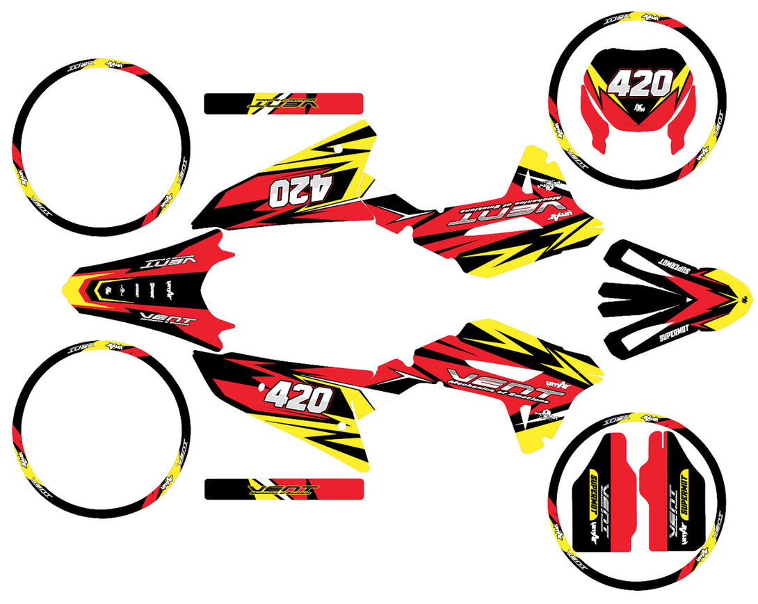 Kit déco 50cc Vent Derapage 50cc 2023-2024 Stream