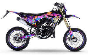 Kit déco 50cc Vent Derapage 50cc 2023-2024 Vice City | autocollants moto | personnalisation 50cc | armysctv