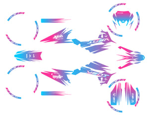 Kit déco 50cc Vent Derapage 50cc 2023-2024 X-Fast | autocollants moto | personnalisation 50cc | armysctv