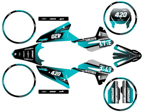 Kit déco 50cc Vent Derapage 50cc 2023-2024 Yoshi | autocollants moto | personnalisation 50cc | armysctv