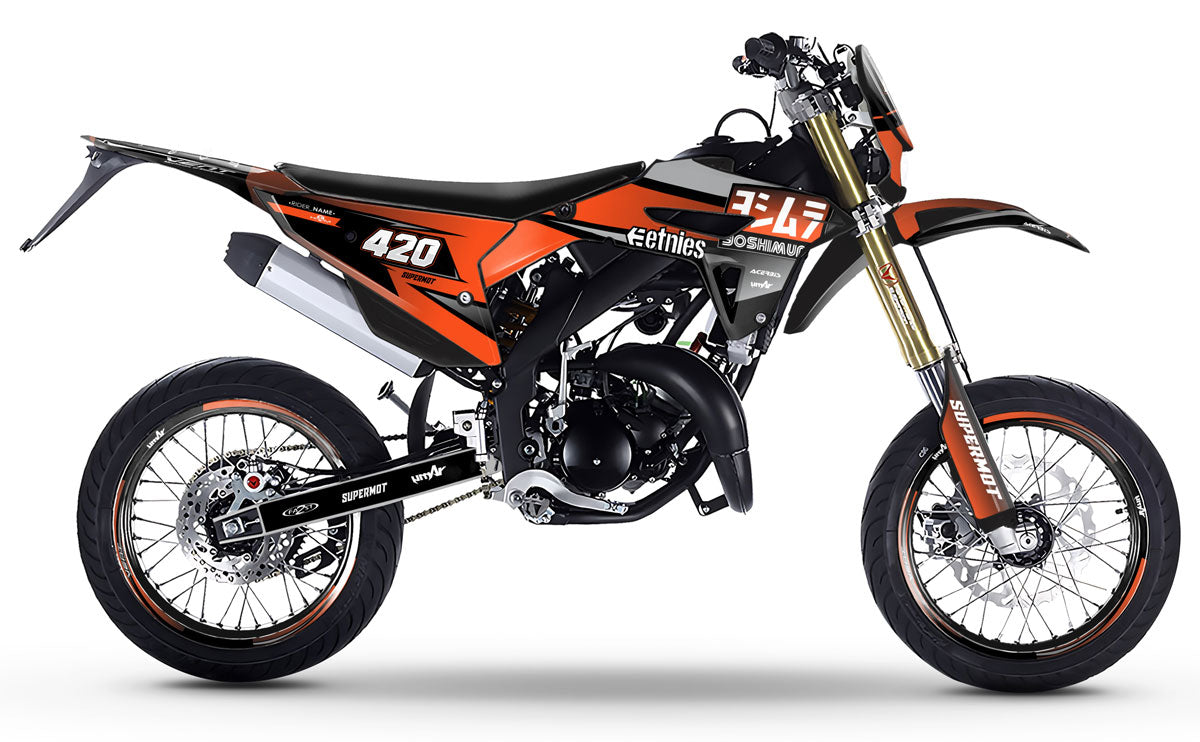 50cc Graphics kit Vent Derapage 50cc 2023-2024 Yoshi | motorcycle stickers | 50cc customization | armysctv