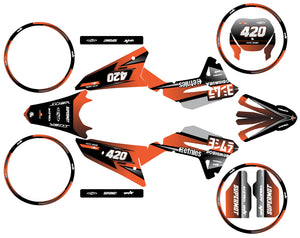 Kit déco 50cc Vent Derapage 50cc 2023-2024 Yoshi | autocollants moto | personnalisation 50cc | armysctv