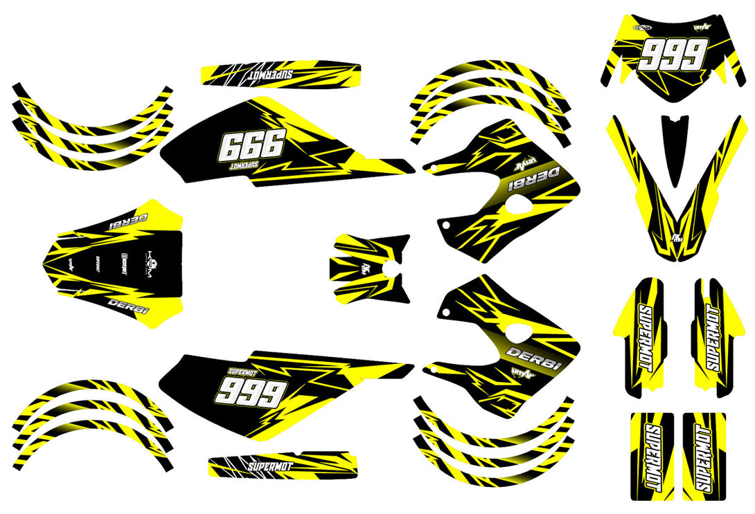 Kit déco 50cc Derbi Senda X-race/X-treme 2003-2009 Huitième