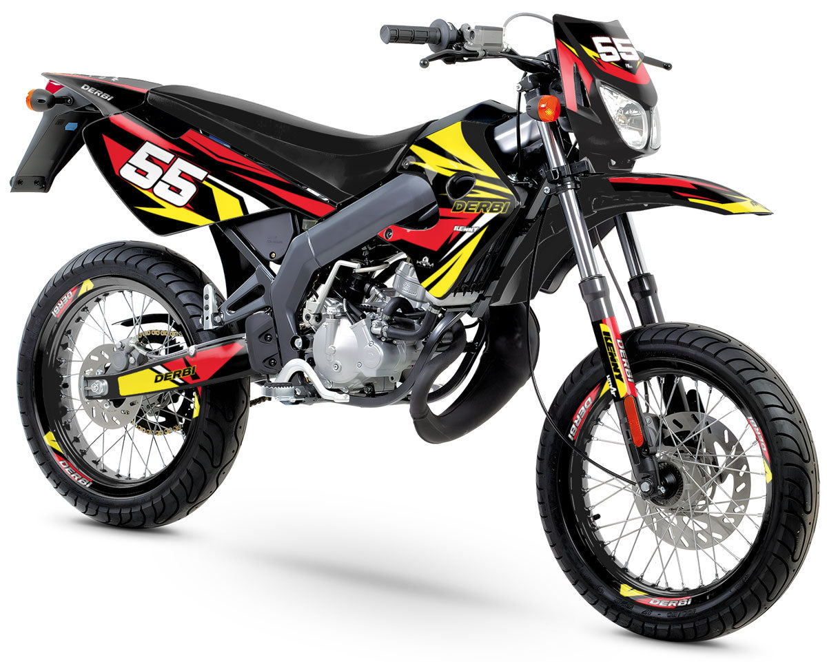 Kit chaîne DID acier Derbi 50 Senda X-Treme/ X-Race 06- - Pièces Partie cycle sur La Bécanerie