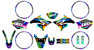 Kit déco 50cc Yamaha DT 2004-2012 Fourtwenty | autocollants moto | personnalisation 50cc | armysctv