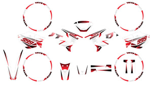 Kit déco 50cc Yamaha DT 2004-2012 Cold style | autocollants moto | personnalisation 50cc | armysctv