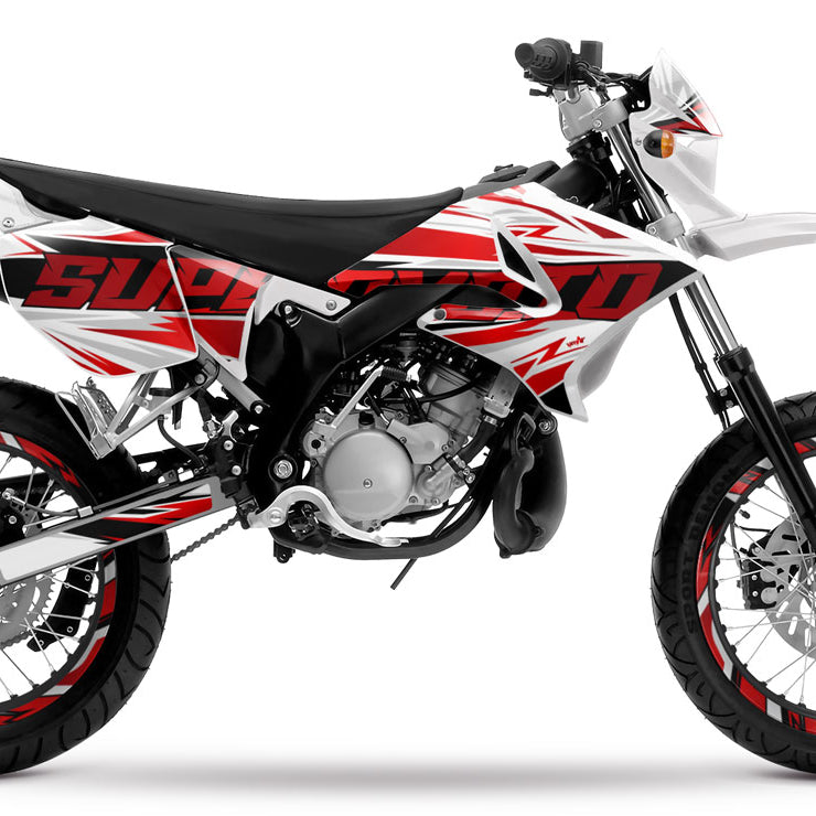 50cc Graphic decals for Yamaha DT 2004-2012 Courtesy