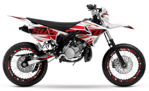 Kit déco 50cc pour Yamaha DT 2004-2012 Courtesy | autocollants moto | personnalisation 50cc | armysctv