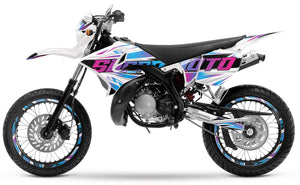 Kit déco 50cc pour Yamaha DT 2004-2012 Courtesy | autocollants moto | personnalisation 50cc | armysctv