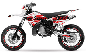 Kit déco 50cc pour Yamaha DT 2004-2012 Courtesy | autocollants moto | personnalisation 50cc | armysctv
