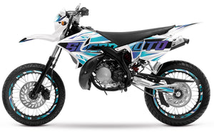 Kit déco 50cc pour Yamaha DT 2004-2012 Courtesy | autocollants moto | personnalisation 50cc | armysctv