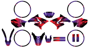 Kit déco 50cc Yamaha DT 2004-2012 Dark Fast | autocollants moto | personnalisation 50cc | armysctv