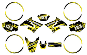 Kit déco 50cc Yamaha 2004-2012 Army Dream | autocollants moto | personnalisation 50cc | armysctv