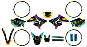 Kit déco 50cc pour Yamaha DT 2004-2012 Eclipse | autocollants moto | personnalisation 50cc | armysctv