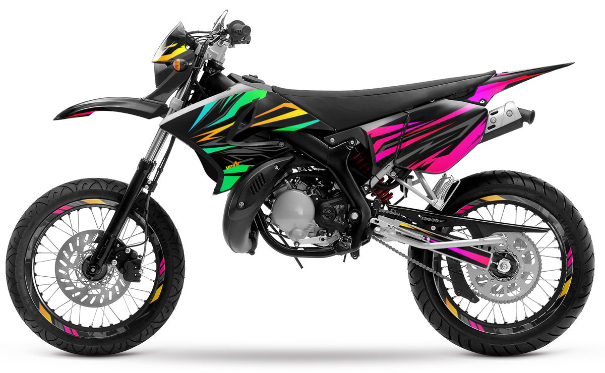 Dekor kit 50cc für Yamaha DT 2004-2012 Eclipse | Motorradaufkleber | Personalisierung 50cc | armysctv