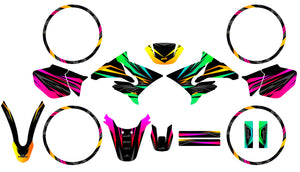 Kit déco 50cc pour Yamaha DT 2004-2012 Eclipse | autocollants moto | personnalisation 50cc | armysctv