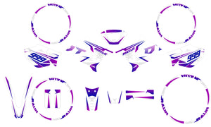 Yamaha DT-R 50cc 2004-2012 Graphics kit Cold Style | motorcycle stickers | 50cc customization | armysctv