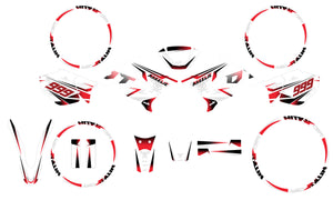 Yamaha DT-R 50cc 2004-2012 Graphics kit Cold Style | motorcycle stickers | 50cc customization | armysctv