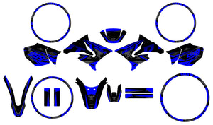 Yamaha DT-R 50cc 2004-2012 Dark Cold Graphics kit | motorcycle stickers | 50cc customization | armysctv