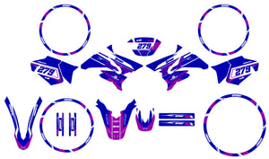 Dekor kit Yamaha DT-R 50cc 2004-2012 Ninesky | Motorradaufkleber | Personalisierung 50cc | armysctv