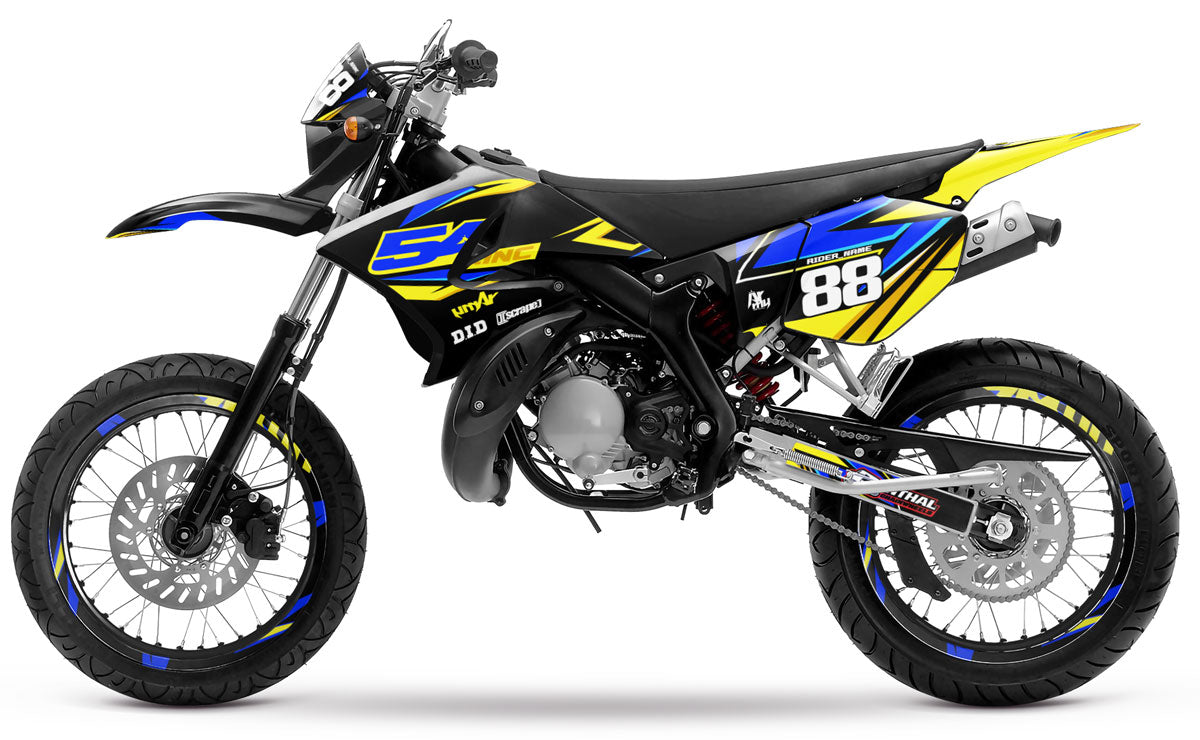 Dekor kit 50cc Yamaha DT 2004-2012 Army Finder | Motorradaufkleber | Personalisierung 50cc | armysctv