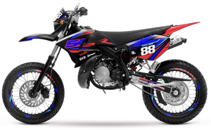Kit déco 50cc Yamaha DT 2004-2012 Army Finder | autocollants moto | personnalisation 50cc | armysctv