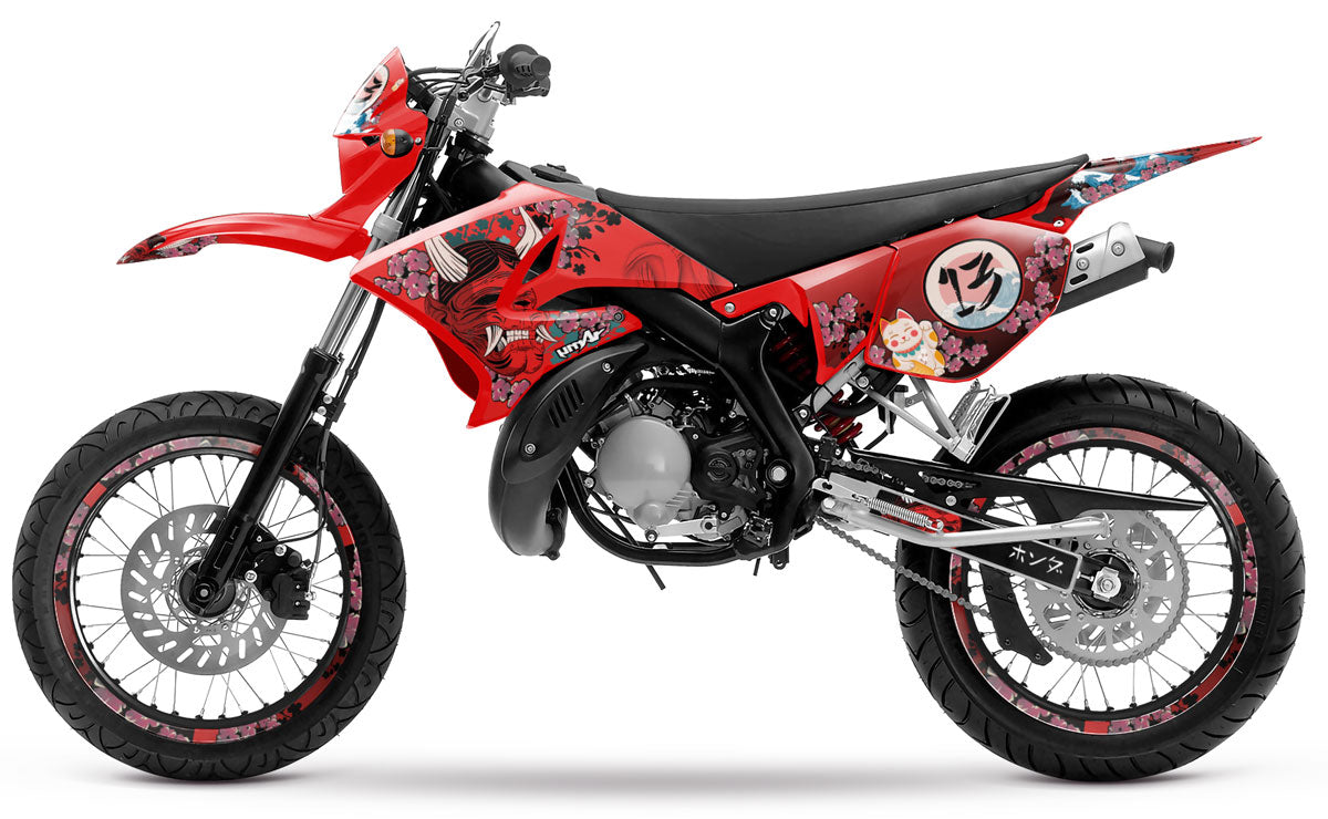 Kit pegatinas 50cc Yamaha DT 2004-2012 Arigato | pegatinas para moto | personalización 50cc | armysctv