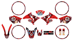 50cc Graphics kit Yamaha DT 2004-2012 Arigato | motorcycle stickers | 50cc customization | armysctv