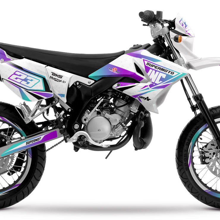 Graphic kit 50cc Yamaha DT 2004-2012 Lys