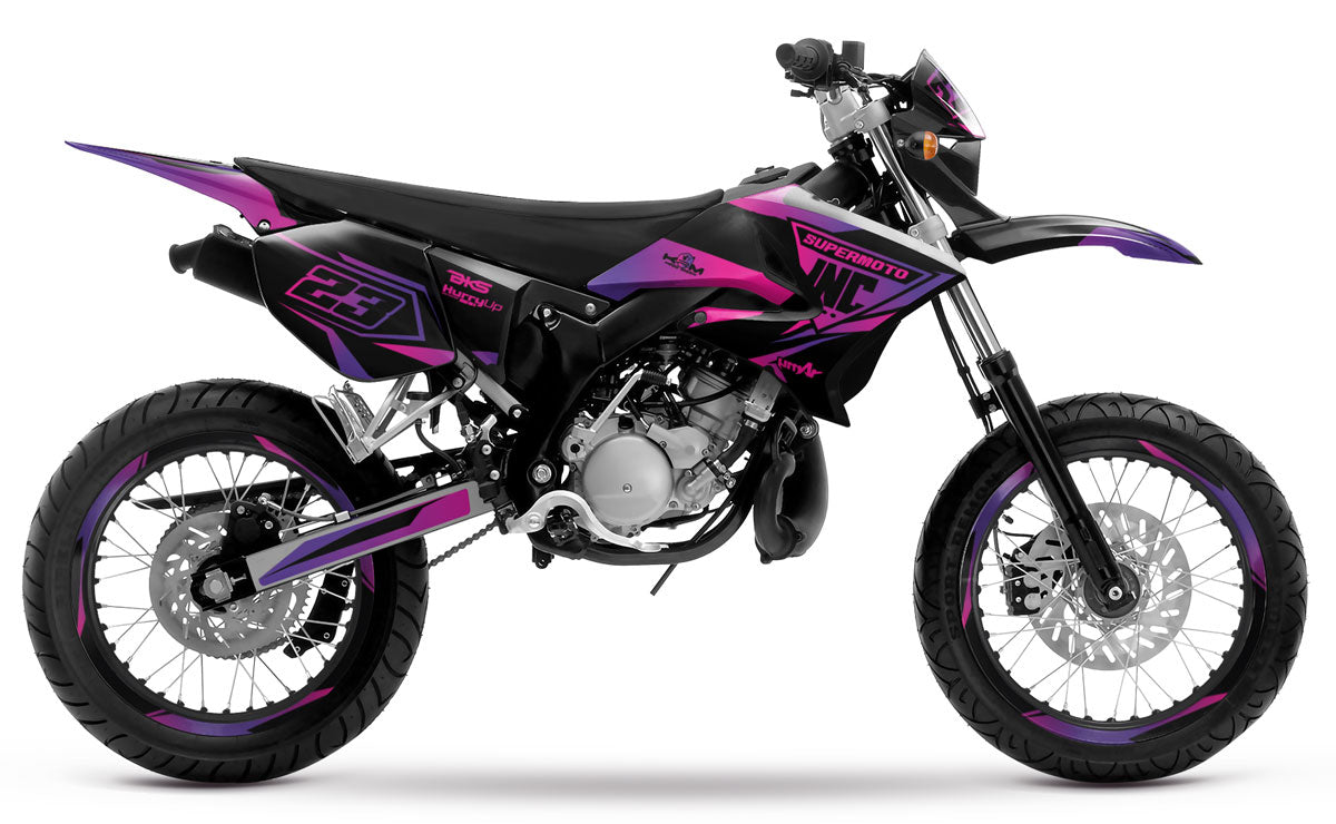 Dekor kit 50cc Yamaha DT 2004-2012 Lys | Motorradaufkleber | Personalisierung 50cc | armysctv