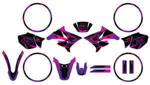 Kit déco 50cc Yamaha DT 2004-2012 Lys | autocollants moto | personnalisation 50cc | armysctv