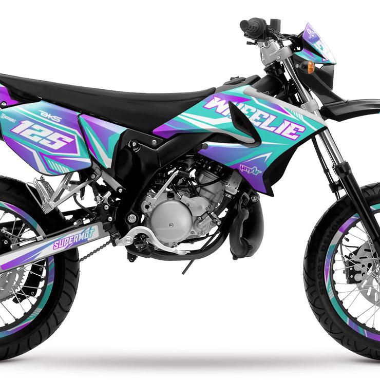 Dekalsett 50cc Yamaha DT 2004-2012 MX Sky