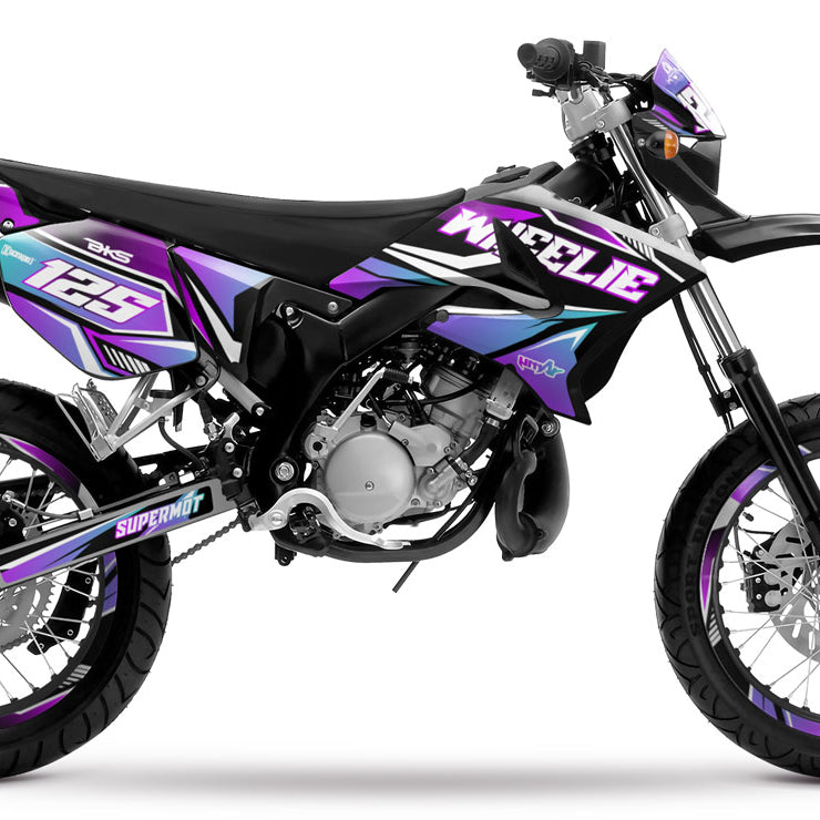 Graphic decals 50cc Yamaha DT 2004-2012 MX Sky