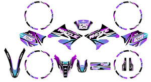 Kit déco 50cc Yamaha DT 2004-2012 MX Sky | autocollants moto | personnalisation 50cc | armysctv