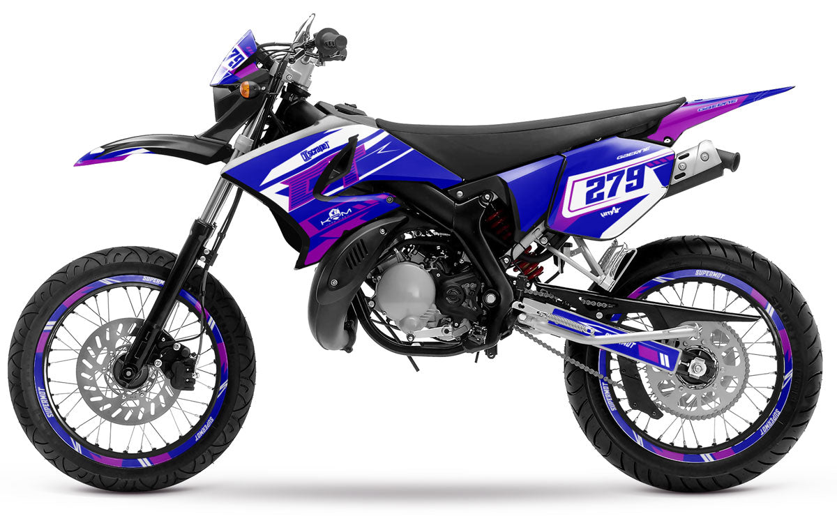 Kit pegatinas 50cc Yamaha DT 2004-2012 Skynine | pegatinas para moto | personalización 50cc | armysctv