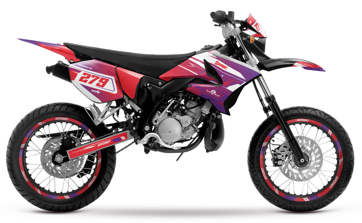 Kit pegatinas 50cc Yamaha DT 2004-2012 Skynine | pegatinas para moto | personalización 50cc | armysctv