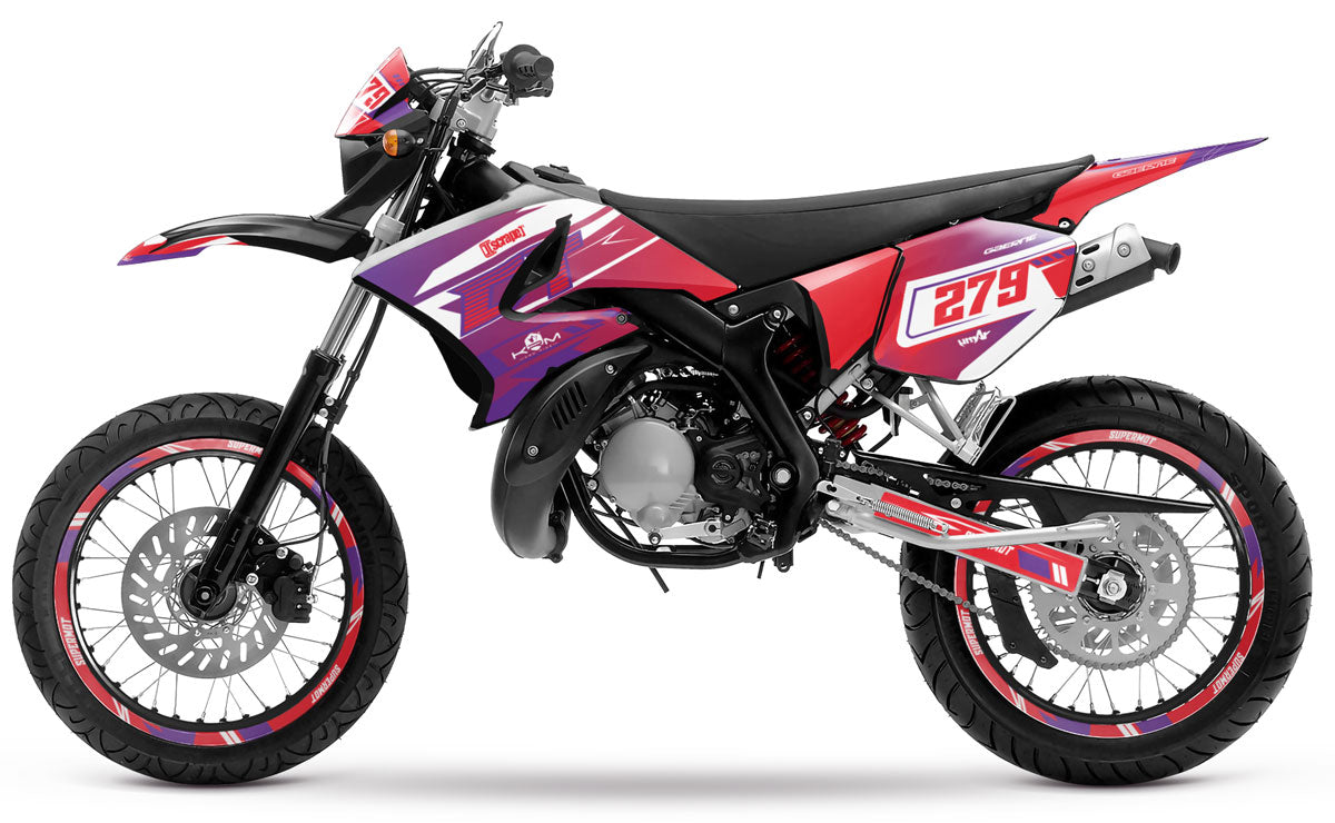 Kit pegatinas 50cc Yamaha DT 2004-2012 Skynine | pegatinas para moto | personalización 50cc | armysctv
