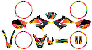 50cc Graphics kit for Yamaha DT 2004-2012 Shape | motorcycle stickers | 50cc customization | armysctv