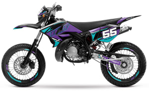 Kit déco 50cc Yamaha DT 2004-2012 Stream | autocollants moto | personnalisation 50cc | armysctv
