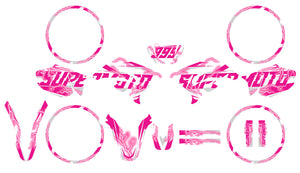 Kit déco 50cc pour Yamaha DT 2004-2012 Superlight | autocollants moto | personnalisation 50cc | armysctv