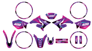 Kit déco 50cc pour Yamaha DT 2004-2012 Valentino | autocollants moto | personnalisation 50cc | armysctv