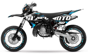 Kit déco 50cc pour Yamaha DT 2004-2012 Vision | autocollants moto | personnalisation 50cc | armysctv