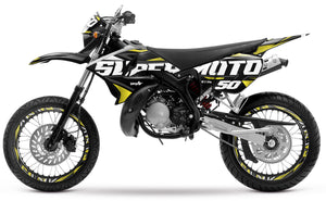 Kit déco 50cc pour Yamaha DT 2004-2012 Vision | autocollants moto | personnalisation 50cc | armysctv